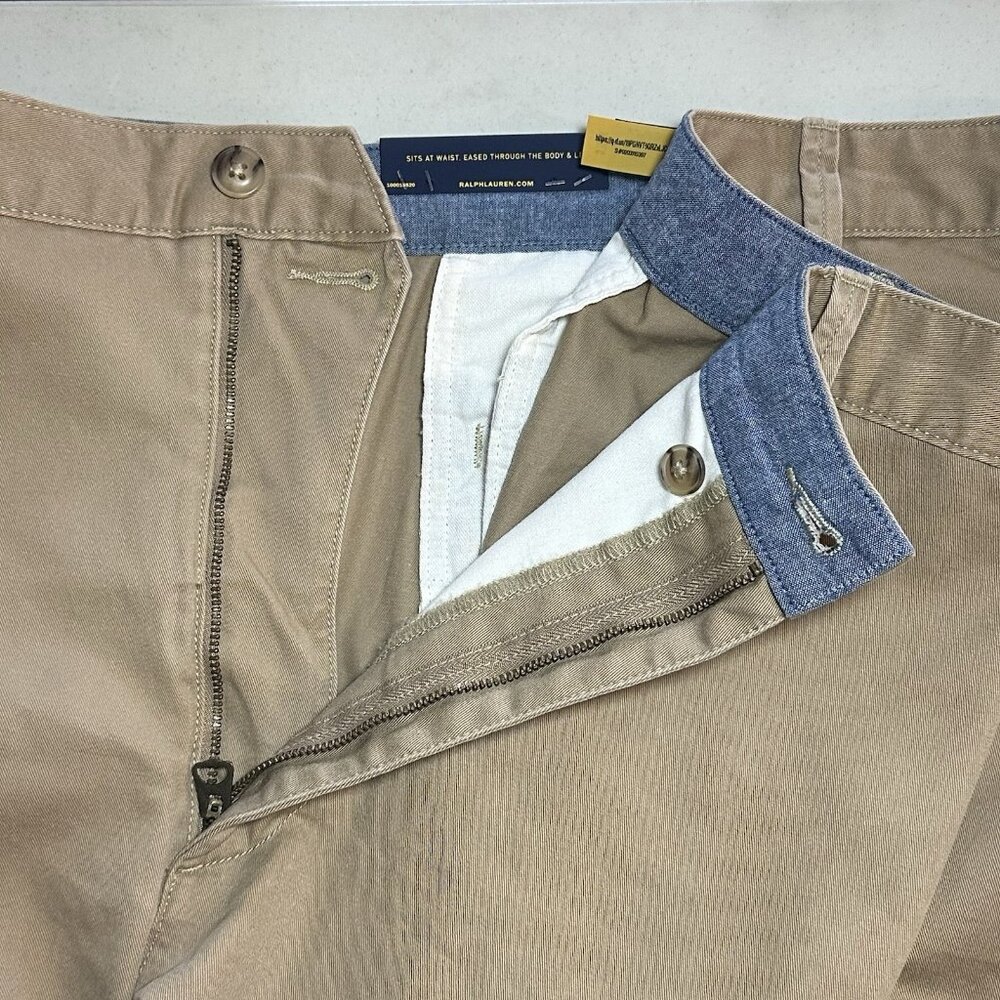 Polo Ralph Lauren Big & Tall 44T Cafe Tan Classic Fit 11" Shorts 100% Cotton - Picture 4 of 9
